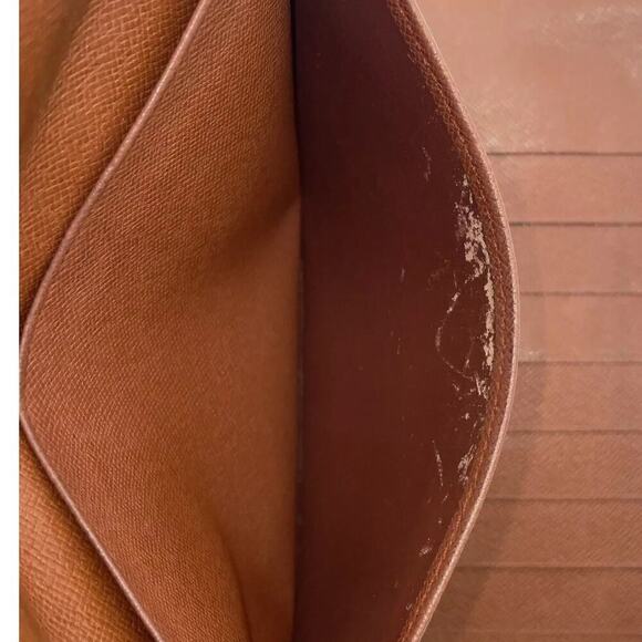 Louis Vuitton Vintage Brown Monogram Pochette Passport Travel Wallet - Picture 9 of 16